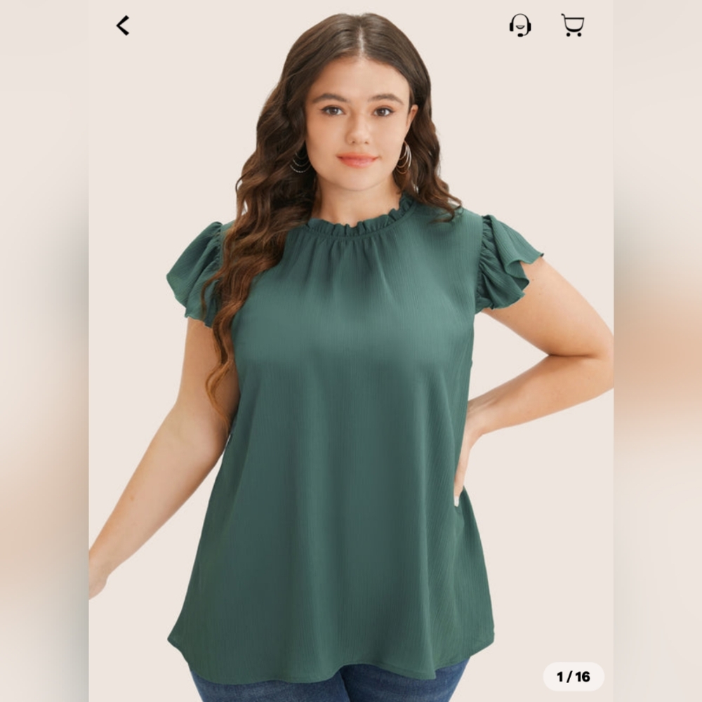 BloomChic Cap Sleeve Top Size 3X 22-24